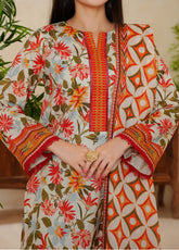 Misri By VS Textile Printed Lawn 3 Piece Unstitched Suit VS25PLV2 D-636